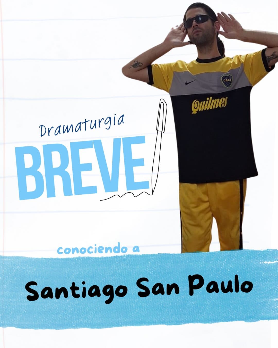 Flyer de obra teatral 13 - Santiago San Paulo