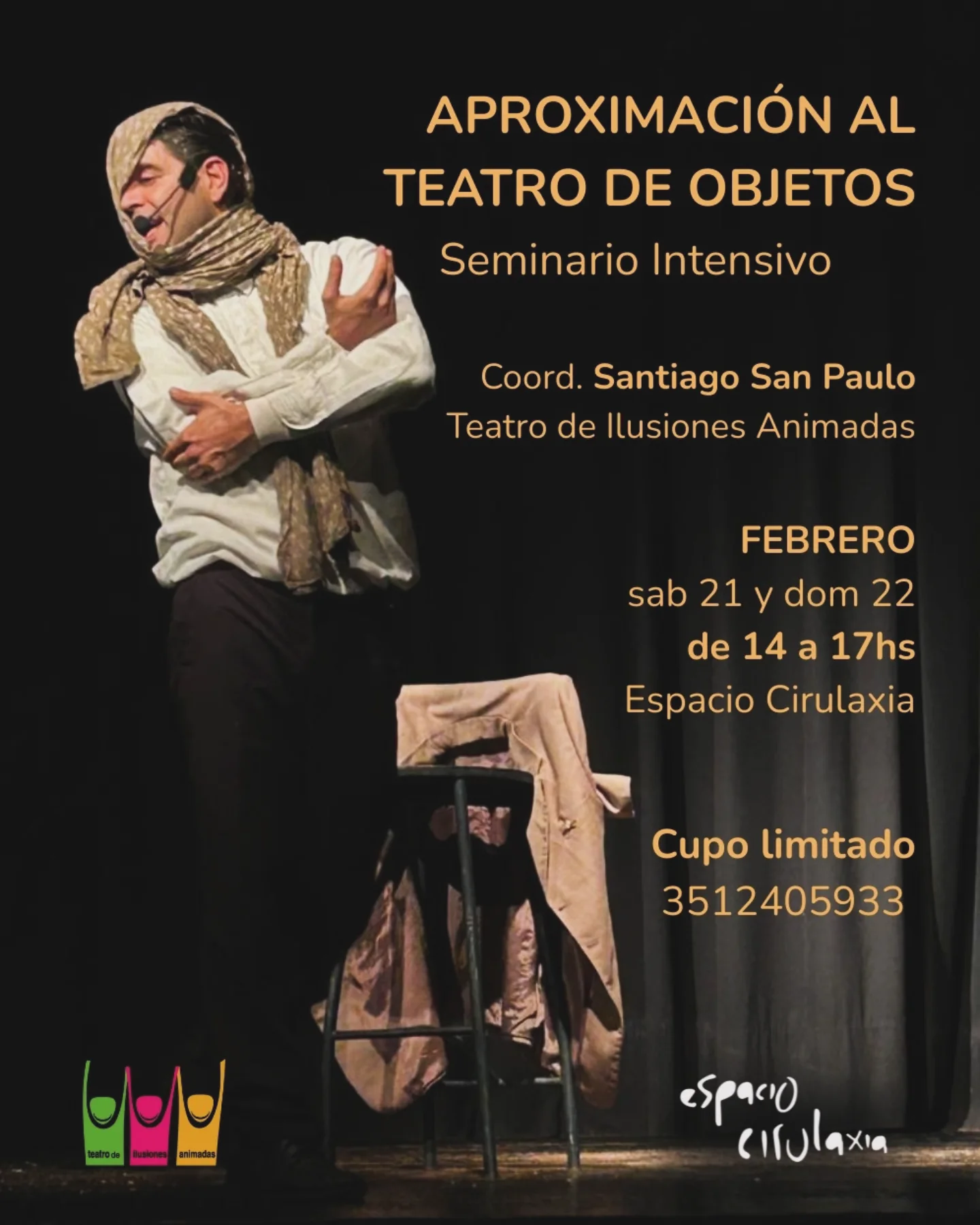 Flyer de obra teatral 2 - Santiago San Paulo